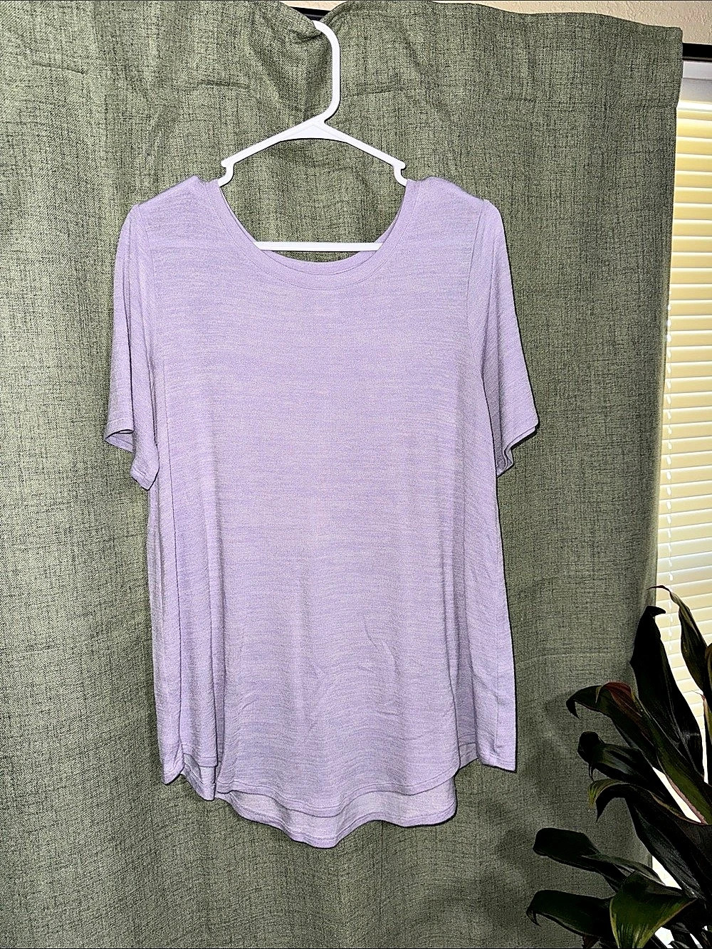 Member's Mark Luxe Tee Short Sleeve Top Purple XL